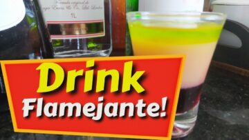 DRINK FLAMEJANTE simples | Como fazer drink flamejante | Drink flambado Receitas FÁCEIS e RÁPIDAS