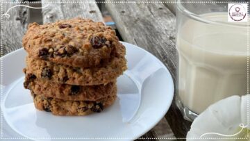 Cookies de aveia e uva passas | Receita fácil