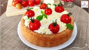 Torta salgada de tomate e requeijão cremoso fácil e rápida