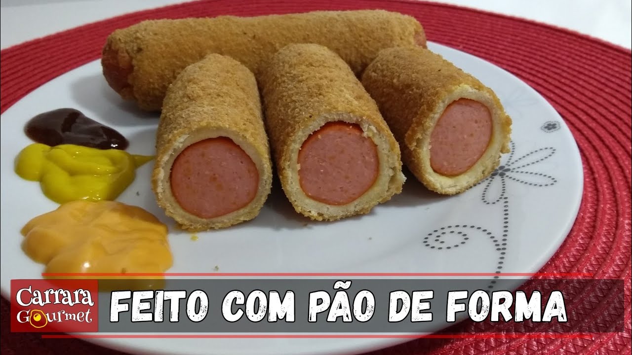 Receita De Enroladinho De Salsicha Frito Feito Com Pão De Forma Mesa E Sabor 9511