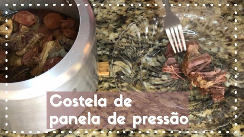 COSTELA NA PANELA DE PRESSÃO | SOMENTE 3 INGREDIENTES