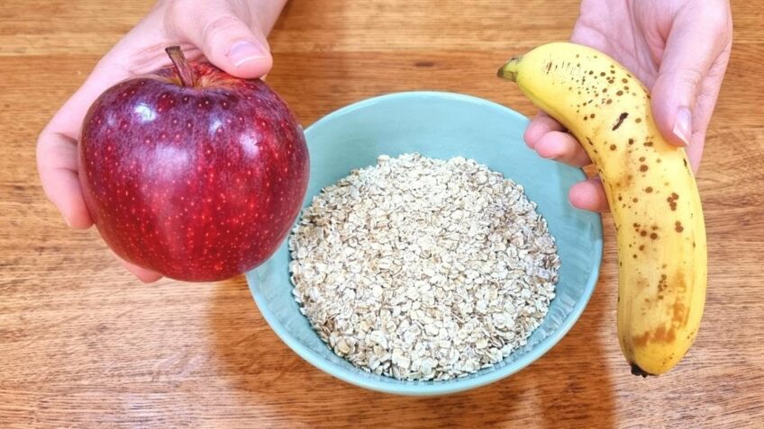 Misture AVEIA, BANANA e MAÇÃ e a Família Inteira vai AMAR! Sem Açúcar, Farinha e Leite – Fácil!