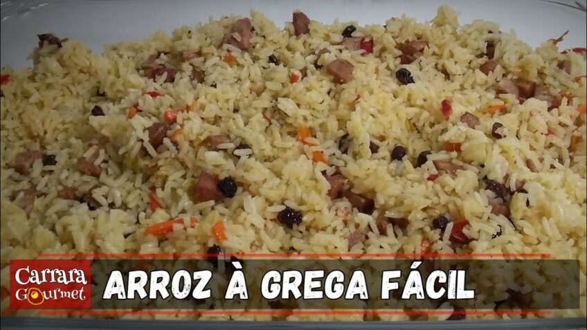 ARROZ A GREGA COM BACON E CALABRESA | Carrara Gourmet