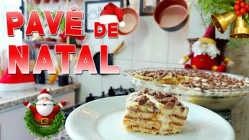 O MELHOR PAVÊ DE NATAL – Feito com 3 ingredientes, fica uma delícia, sucesso garantido!