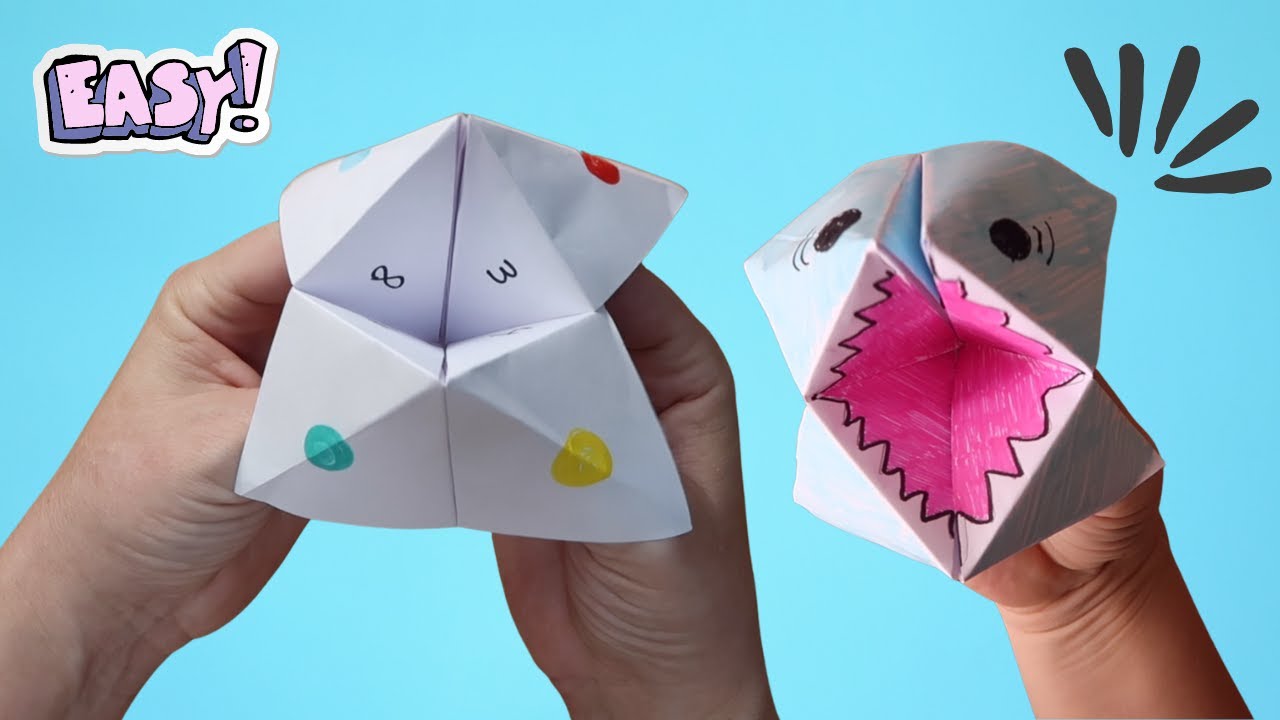 Como Fazer Um Origami Da Sorte Fácil Dobradura Divertida Quem Lembra Fidget Toys Raíz Mesa 0667