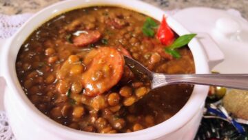 LENTILHA-Nunca comi uma tão saborosa SORTE de quem fizer essa receita