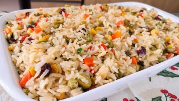 ARROZ A GREGA o mais SOLTINHO e TEMPERADO pra sua CEIA DE NATAL