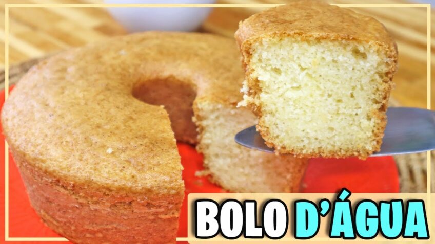 FIZ EM 3 MINUTOS!! O BOLO MAIS SIMPLES E BARATO DO MUNDO! BOLO DE ÁGUA – Receitas de Pai