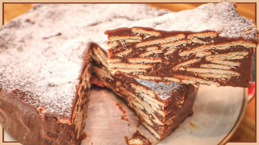 Essa TORTA DE CHOCOLATE COM BOLACHA vai te SURPREENDER I TORTA PALHA ITALIANA I Receitas de Pai