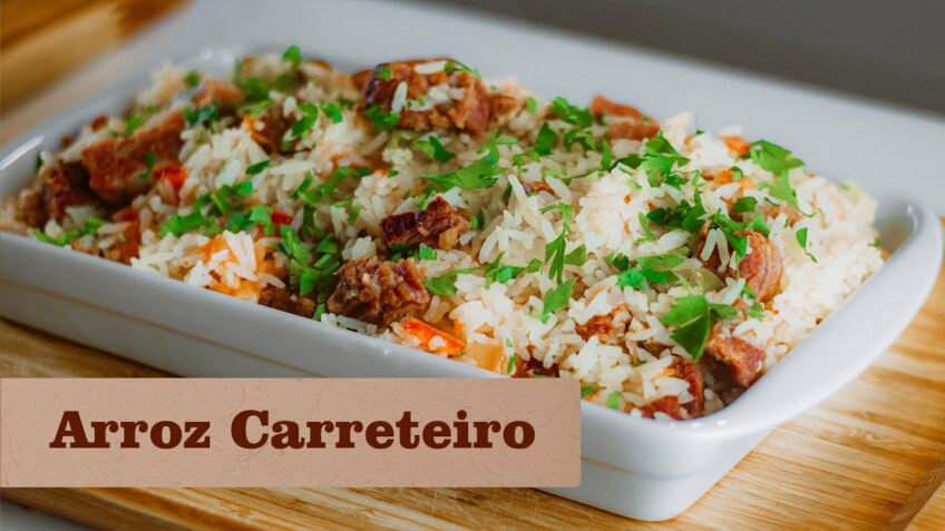 ESTA RECEITA DE ARROZ DE CARRETEIRO. ESTÁ IMPERDÍVEL, SIMPLES E FÁCIL DE FAZER.