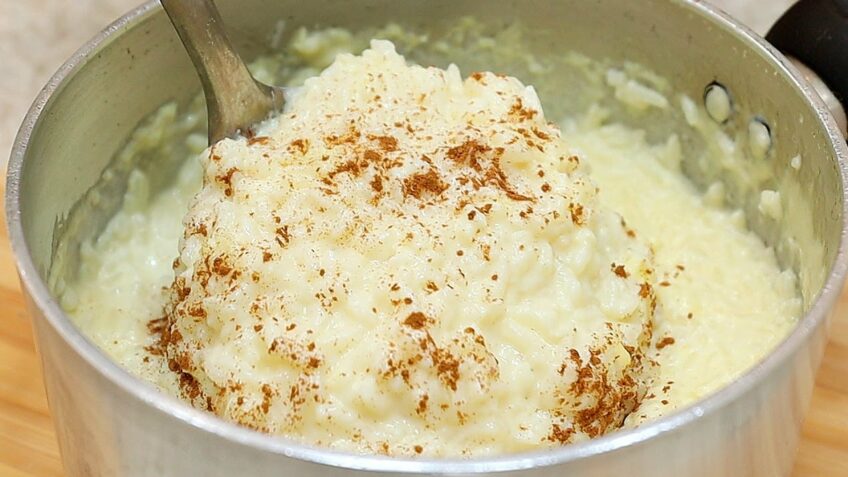 ARROZ DOCE CREMOSO ECONÔMICO SUPER FÁCIL! SEM LEITE CONDENSADO, SEM CREME DE LEITE – Isamara Amâncio