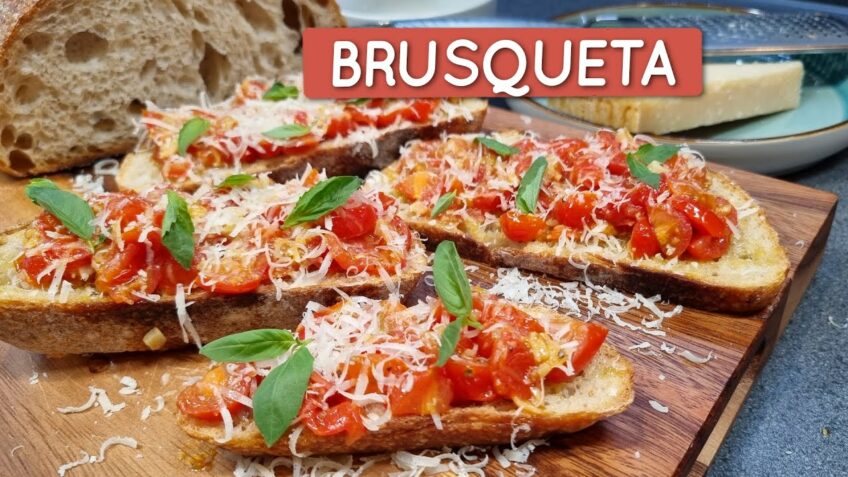 Brusqueta rápida e deliciosa