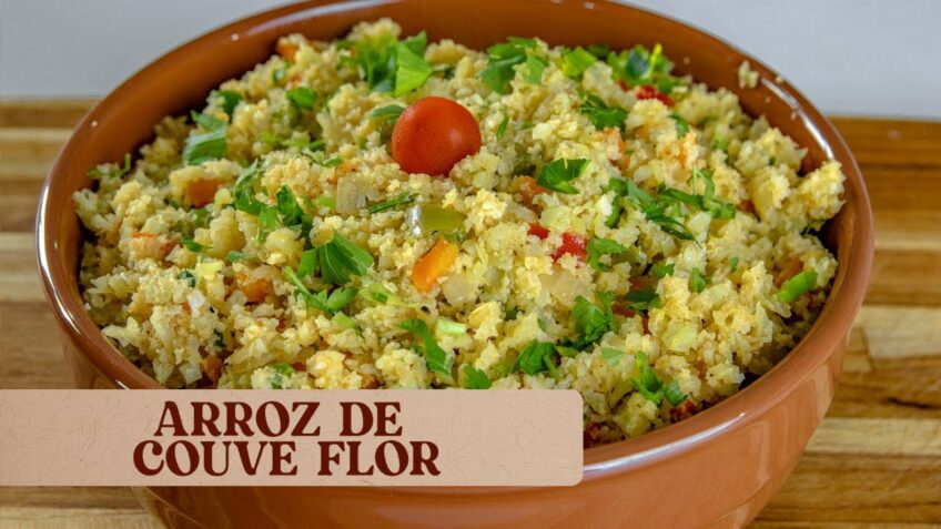 ARROZ DE COUVE FLOR: LEVE E SABOROSO!