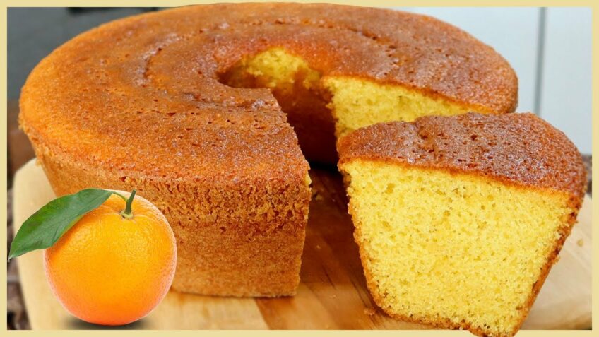 INCRÍVEL!! O MELHOR BOLO DE LARANJA PRA TOMAR COM CAFEZINHO!! SABOR E TEXTURA DOS DEUSES